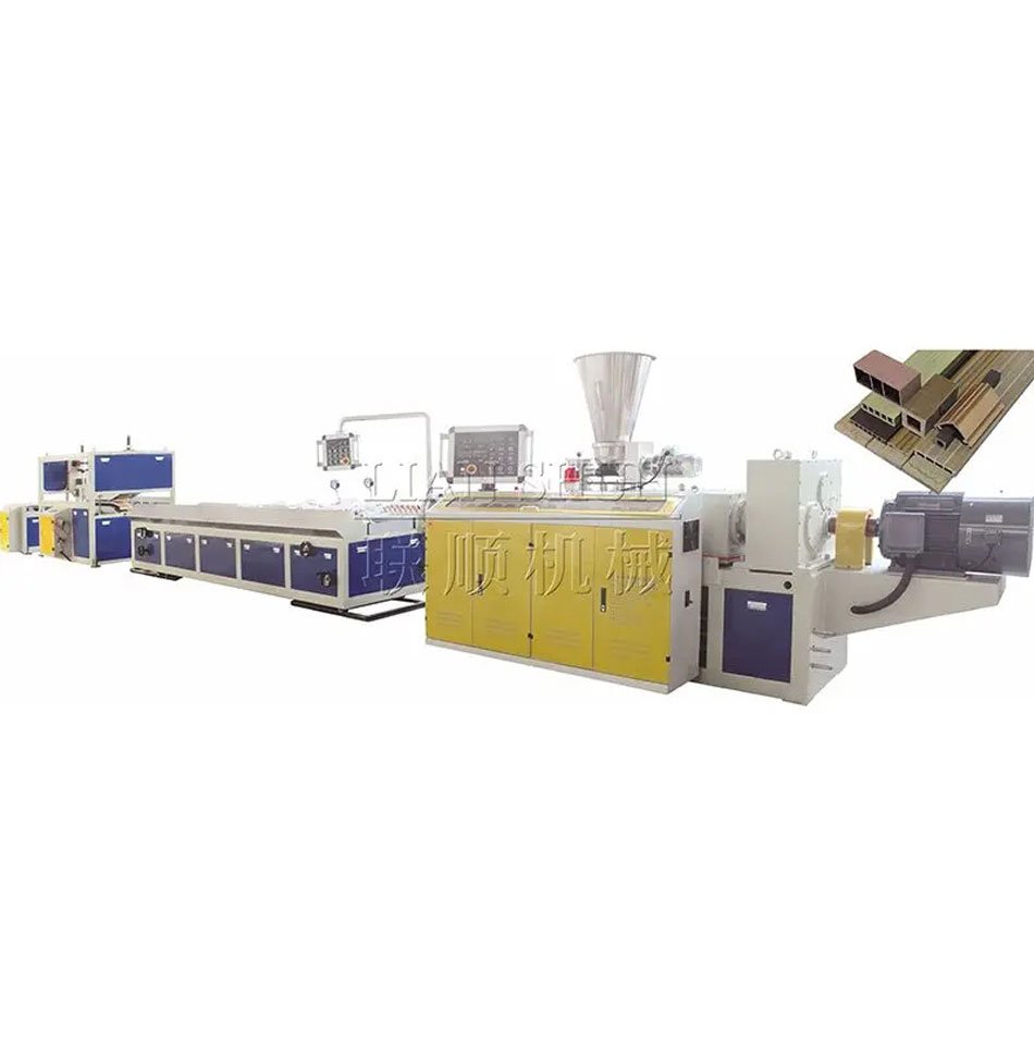 High Output Wood Plastic Profile Extrusion Line