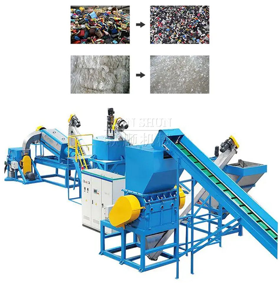 PE PP Recycling Washing Machine